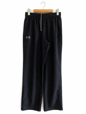 Under Armour Black Lightweight Track Pants – Size Small GUC *Flaw